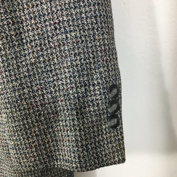 Petrocelli Multicolor Houndstooth Silk Suit Blazer Sport Coat - Picture 3 of 9